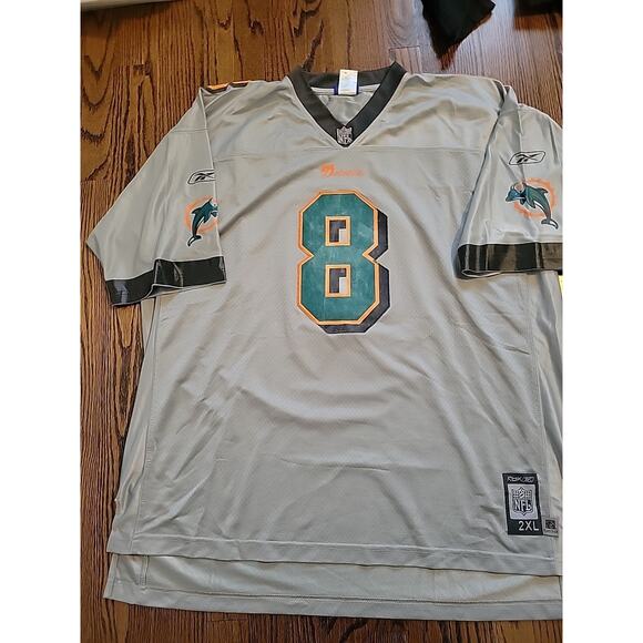 Reebok Daunte Culpepper Miami Dolphins Jersey NFL Mens Size 2XL Football Adult - Picture 2 of 11